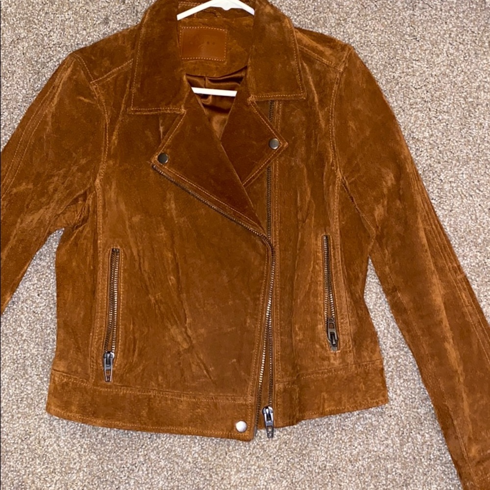 Brown suede jacket